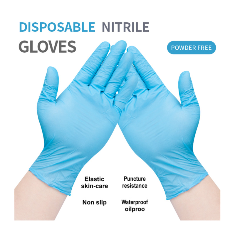 Gloves Examination Synthetic Blend Nitrile